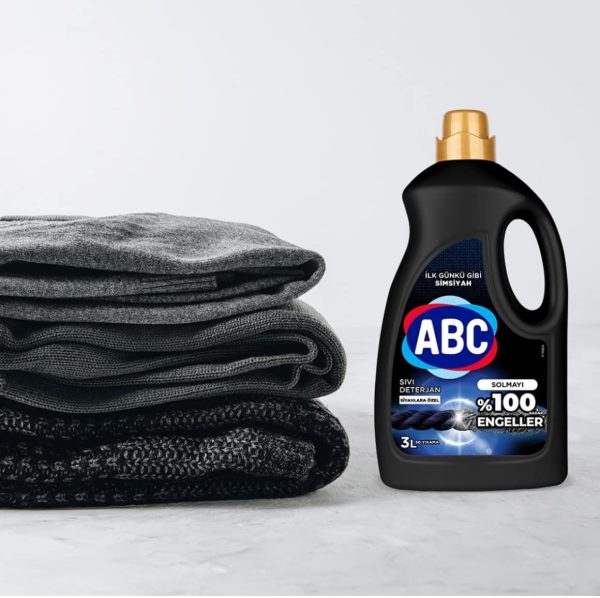 ABC FOR BLACK LAUNDRIES ТЕЧЕН ПЕРИЛЕН ПРЕПАРАТ ЗА ЧЕРНИ И ТЪМНИ ТЪКАНИ 3 Л / 50 ПР ТУРСКО КАЧЕСТВО