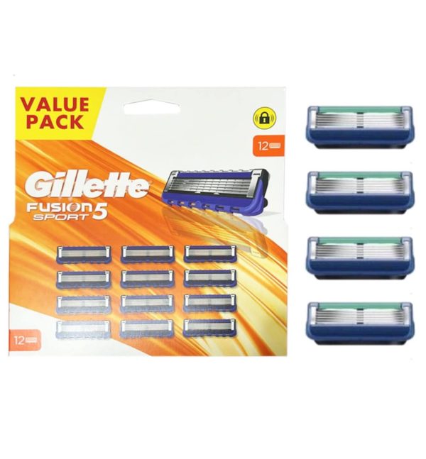 Резервни глави за самобръсначки Gillette Fusion Sport 5 12 бр