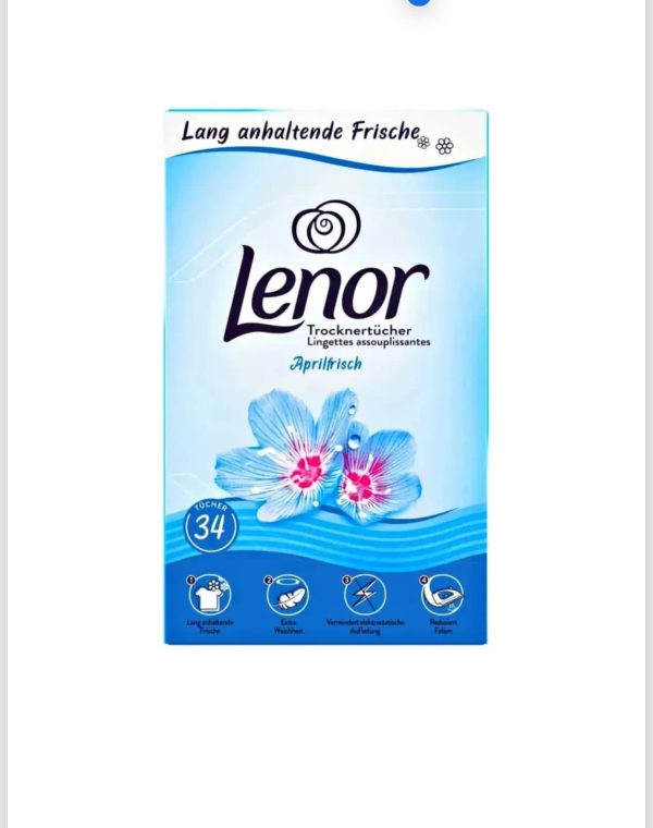 Lenor Aprilfrisch ароматизиращи кърпички за сушилня 34 бр