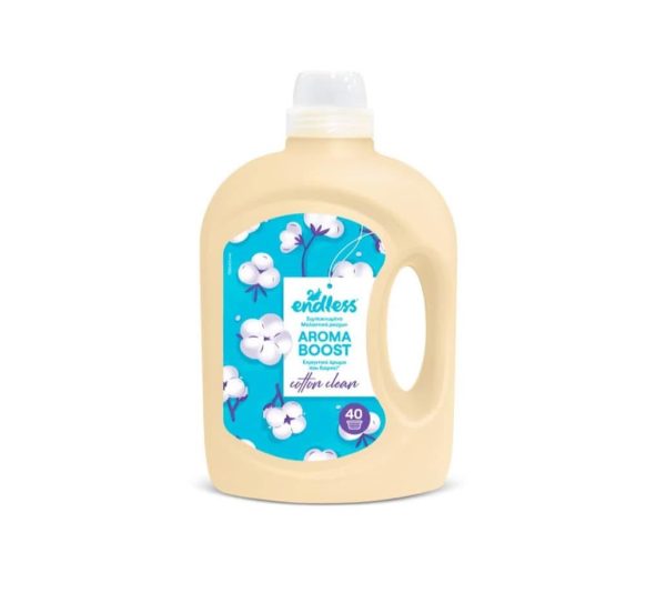 Endless Aroma Boost Cotton Clean – Концентрирал омекотител за тъкани Памук, 40пр 2л