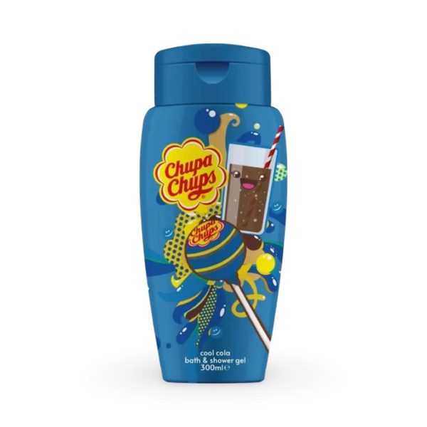 CHUPA CHUPS BATH & SHOWER GEL COOL COLA ДУШ ГЕЛ И ПЯНА ЗА ВАНА С АРОМАТ НА СТУДЕНА КОЛА 300 МЛ АНГЛИЙСКО КАЧЕСТВО