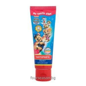 PAW PATROL TOOTHPASTE ДЕТСКА ПАСТА ЗА ЗЪБИ С ЯГОДОВ ВКУС 75 МЛ АНГЛИЙСКО КАЧЕСТВО