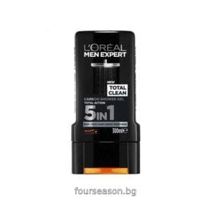 LOREAL MEN EXPERT PURE CARBON ДУШ ГЕЛ ЗА ЛИЦЕ КОСА И ТЯЛО С ВЪГЛЕН 300 МЛ АНГЛИЙСКО КАЧЕСТВО