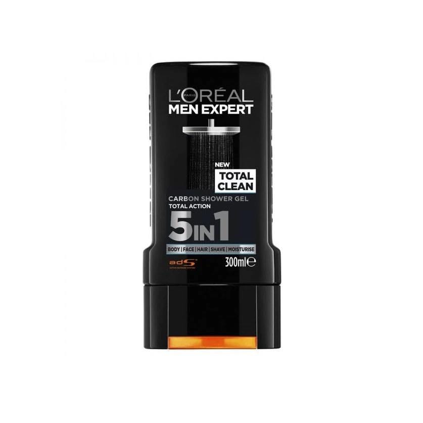 LOREAL MEN EXPERT PURE CARBON ДУШ ГЕЛ ЗА ЛИЦЕ КОСА И ТЯЛО С ВЪГЛЕН 300 МЛ АНГЛИЙСКО КАЧЕСТВО