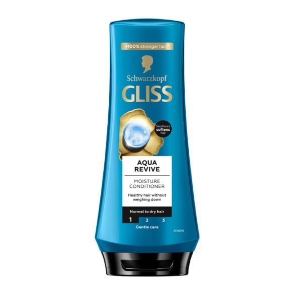 SCHWARZKOPF GLISS AQUA REVIVE BALSAMO IDRATANTE ХИДРАТИРАЩ БАЛСАМ ЗА НОРМАЛНА КЪМ СУХА КОСА 200 МЛ ИТАЛИАНСКО КАЧЕСТВО