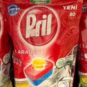 Таблетки за съдомиялна PRIL 80бр в пакет
