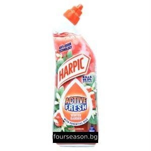 Harpic Active Fresh Winter Garden Toilet Cleaning Gel Препарат - гел за почистване на тоалетни с формула против неприятни миризми 750 ml