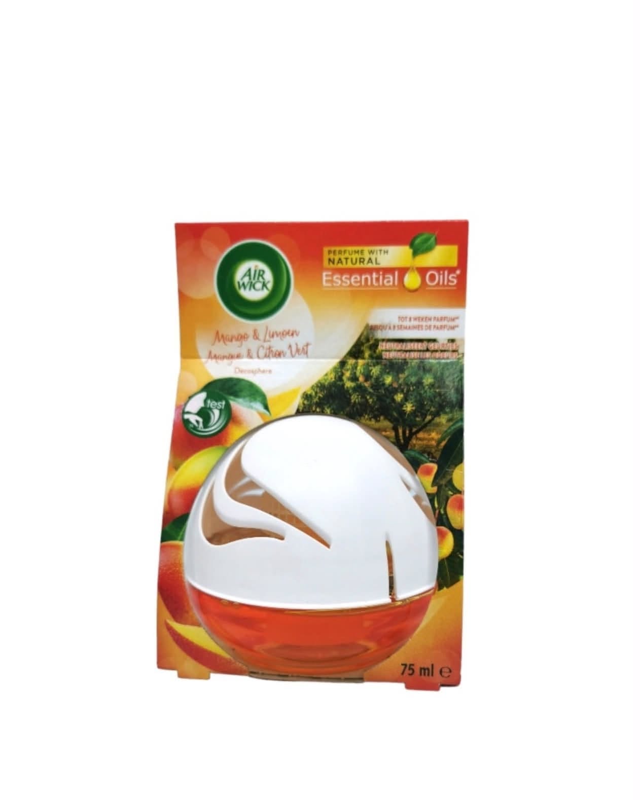 Air Wick Air Freshener Mango & Limoen Ароматизатор за въздух с аромат Манго и Лайм 75 мл Френско качество