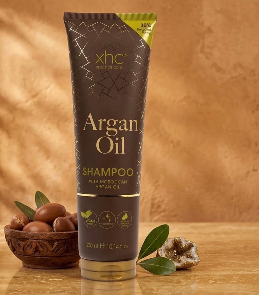 XHC Argan Oil Shampoo with Moroccan Argan Oil Extracts Подхранващ и хидратиращ шампоан с екстракт от Мароканско арганово масло 300 мл Английско качество