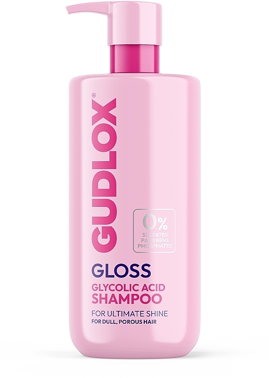 Gudlox Gloss Glycolic Acid Shampoo For Ultimate Shine Шампоан с гликолова киселина за максимален блясък 400 мл Английско качество