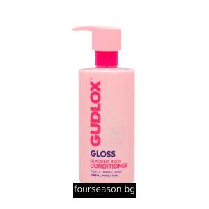 Gudlox Gloss Glycolic Acid Conditioner For Ultimate Shine Балсам за коса с Гликолова киселина за максимален блясък 400 мл Английско качество