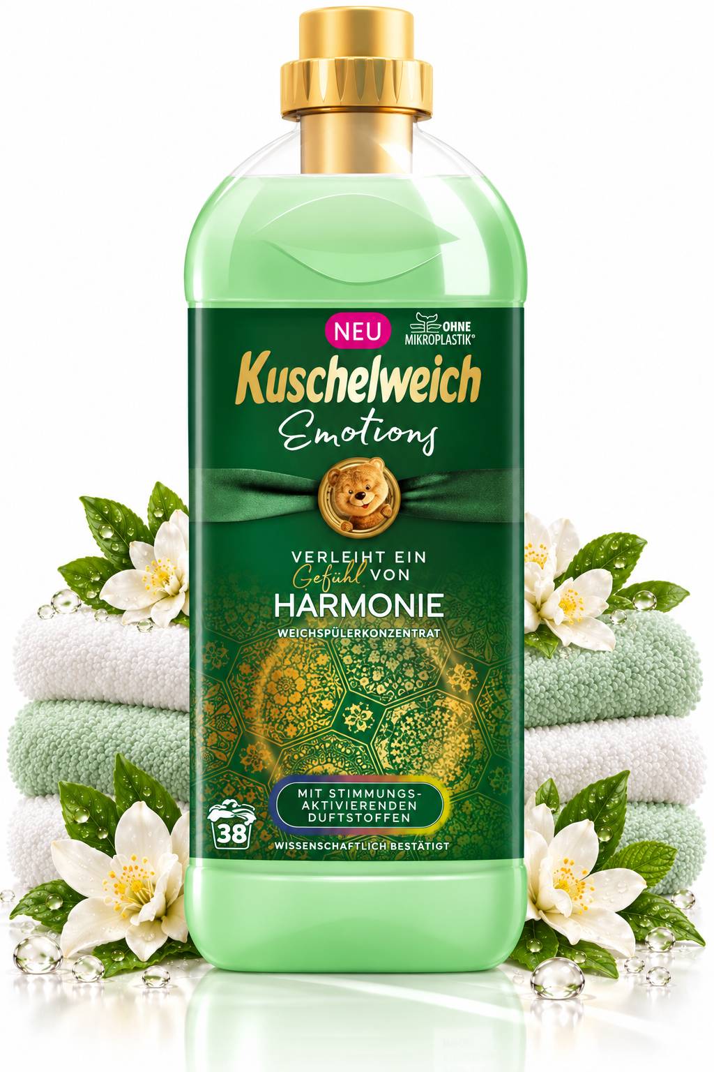 Омекотител Kuschelweich Emotions Harmonie Weichspulerkonzentrat 1 л / 38 пр